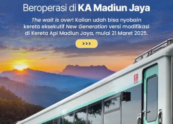 KA Madiun Jaya Hadir dengan Kelas Eksekutif New Generation, Lebih Nyaman dan Modern!