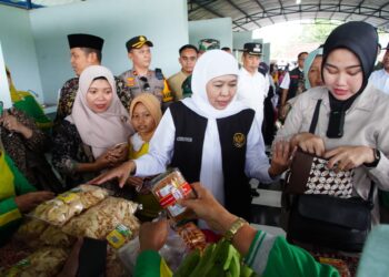 Gubernur Jatim & Bupati Madiun Tinjau Pasar Pangan Murah