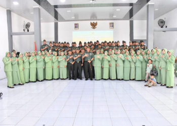 Naik Pangkat, 49 Prajurit Kodim 0802/Ponorogo Diminta Tingkatkan Dedikasi dan Tanggung Jawab