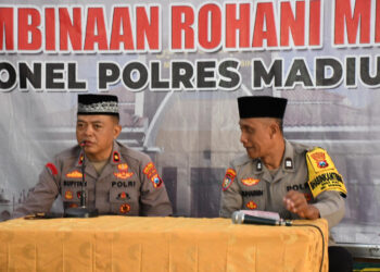 Polres Madiun Kota Gelar Binrohtal, Tekankan Nilai Puasa Syawal, Kesabaran, dan Memaafkan