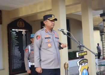 Pimpin Apel Perdana, Kapolres Madiun Kota Tegaskan Komitmen Pelayanan Prima dan Antisipasi Kamtibmas
