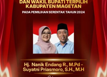 Nanik Endang Rusminiarti Ditetapkan KPU Sebagai Bupati Terpilih Magetan