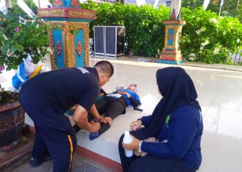 Kiprah Tim Dokkes Polres Madiun Kota di  East Java Running Fest 2025