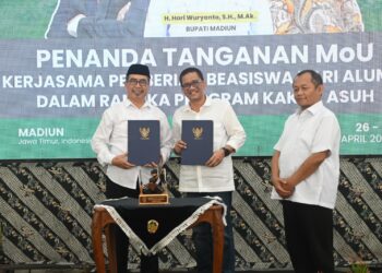 Bupati Madiun dan KAUJE Resmikan Program “Kakak Asuh” untuk Pengabdian Masyarakat