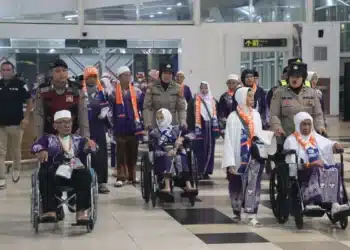 Polda Sumut Pastikan Keberangkatan 376 Jamaah Haji di Bandara Kualanamu Berjalan Aman