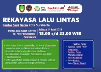 Malam Ini Ada Kirab Budaya, Jl. Gatot Subroto Solo Ditutup Sementara