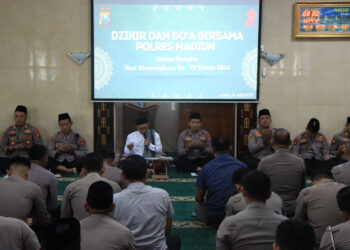 Dzikir dan Doa Bersama Warnai Peringatan Hari Bhayangkara ke-79 di Polres Madiun