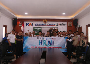 KAI Daop 7 Madiun Pastikan Petugas Bebas Narkoba untuk Perjalanan Kereta Api yang Aman dan Nyaman
