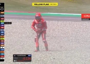 Quartararo Jawara Practice Assen di Tengah Hujan Crash dan Kobaran Api