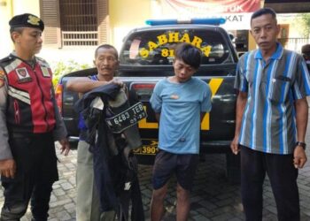 Niat Maling, Malah Babak Belur Motor Habis Dibakar Warga