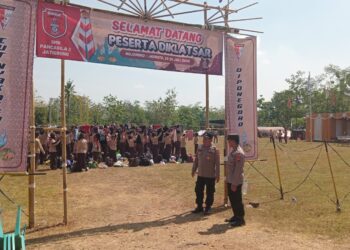Polsek dan Koramil Kawal Ketat Diklatsar Ratusan Siswa SMK Pancasila 2