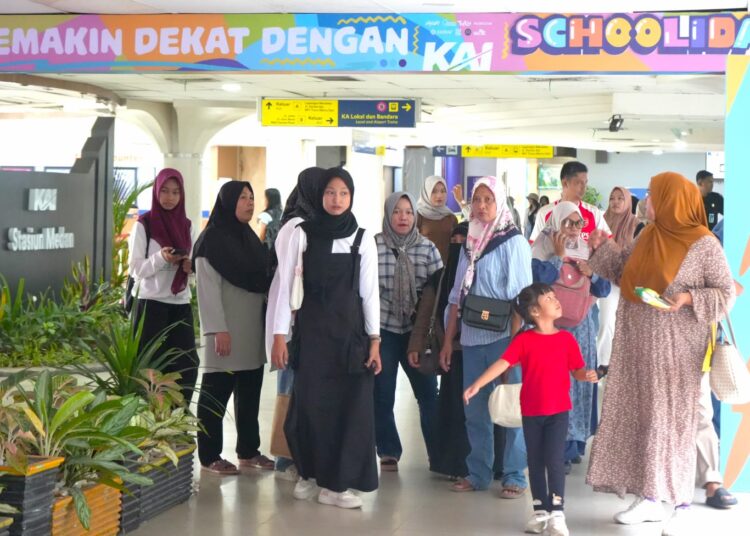 Libur Sekolah Berakhir, Penumpang Kereta Api di Sumut Naik 8 Persen