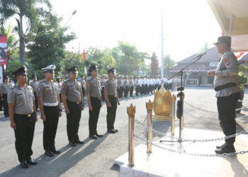 50 Personel Polres Madiun Kota Naik Pangkat, Kapolres: “Bukan Hak Mutlak, Tapi Penghargaan atas Dedikasi”