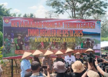 Fokus Betonisasi Jalan dan Pembangunan, TMMD Reguler ke-125 Kudus Resmi Dibuka