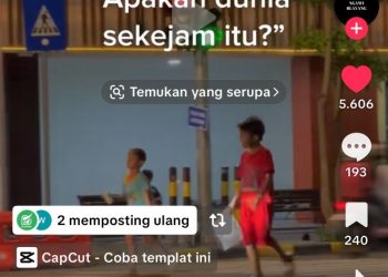 Dua Bocah Mengemis di Jalan Ngawi Viral di TikTok
