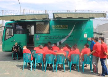 Lapas Pemuda Madiun Gandeng RS Paru Dungus Gelar Skrining TBC Massal