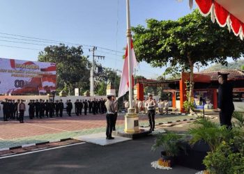 HUT ke-80 RI, Semangat Nasionalisme Menguat di Polres Wonogiri