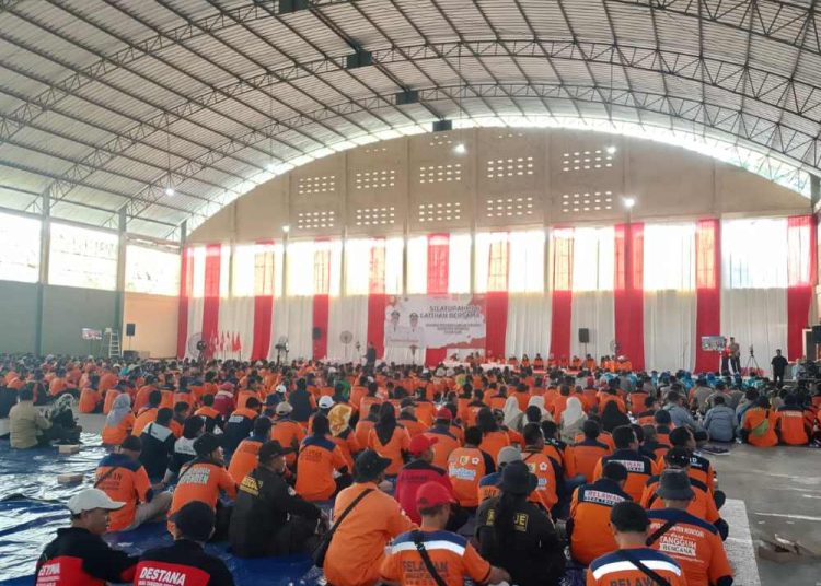 1.100 Relawan TNI–Polri Padati Wonogiri, Latihan Massal Hadapi Bencana