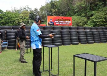 Aksi Tembak Tepat Sasaran, Polda Jateng Meriahkan Hari Bhayangkara ke-79