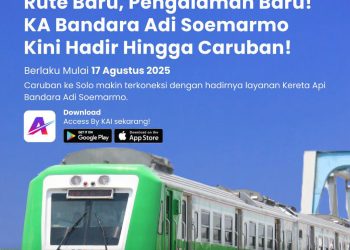KA Bandara Adi Soemarmo Kini Berangkat dari Stasiun Caruban