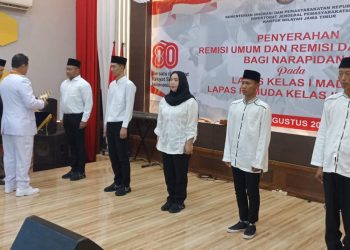 Ribuan Narapidana Lapas Madiun Terima Remisi HUT ke-80 RI dan Remisi Dasawarsa