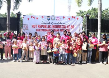 Semarak HUT RI ke-80, Polres Magetan Gelar Lomba Rakyat Penuh Kebersamaan