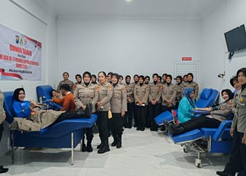 Polwan Polres Madiun Gelar Donor Darah, Wujudkan Kepedulian di Hari Jadi ke-77