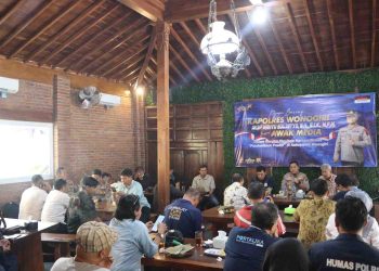 Kapolres Wonogiri Gelar Silaturahmi dan Ngopi Bareng Bersama Awak Media