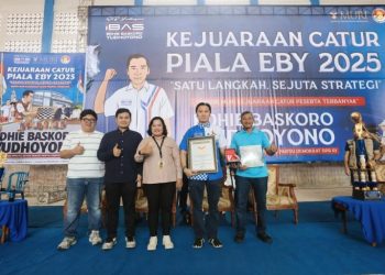 Kejuaraan Catur Piala EBY 2025 Pecahkan Rekor MURI dengan 2.108 Peserta