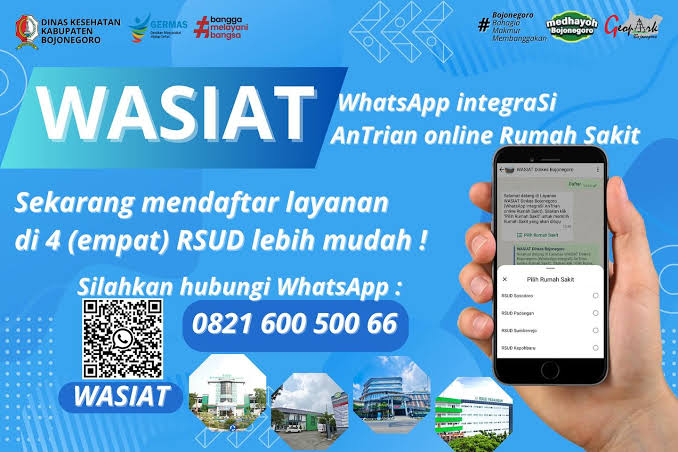Pemkab Bojonegoro Luncurkan WASIAT, Layanan Pendaftaran Online Fasilitas Kesehatan
