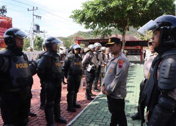 Polres Wonogiri Gelar Apel Siaga Dalmas dan Raimas untuk Antisipasi Gangguan Kamtibmas