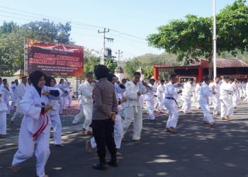 Pertajam Kemampuan, Personel Polres Wonogiri Gelar Latihan Beladiri Polri