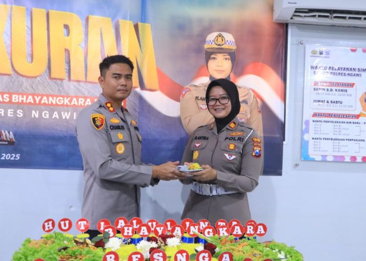 Tasyakuran HUT Lalu Lintas ke-70, Kapolres Ngawi Tekankan Profesionalitas dan Pelayanan Publik