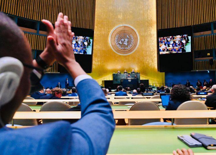 Tepuk Tangan Meriah Iringi Pidato Prabowo Bela Palestina di KTT PBB