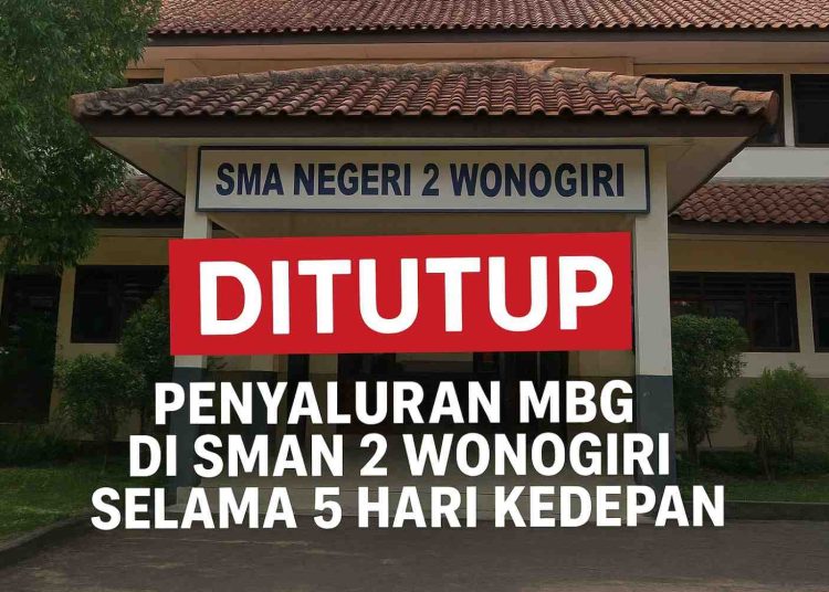 Evaluasi Program MBG, Distribusi di SMA 2 Wonogiri Libur Lima Hari