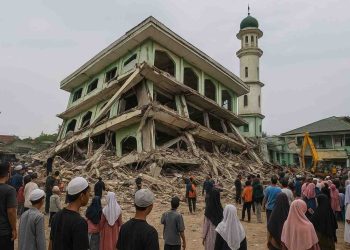 Bangunan Masjid Ponpes Al Khoziny Sidoarjo Roboh, Evakuasi Korban Terus Berlanjut
