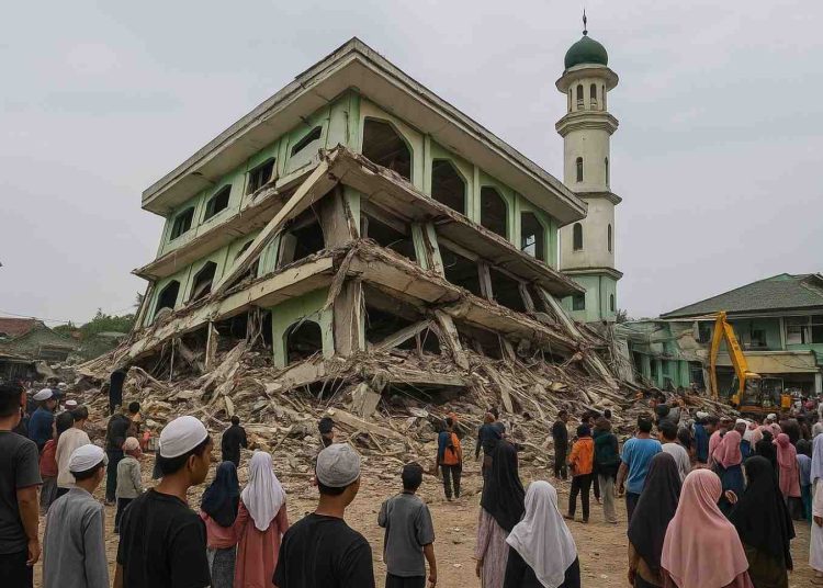 Bangunan Masjid Ponpes Al Khoziny Sidoarjo Roboh, Evakuasi Korban Terus Berlanjut