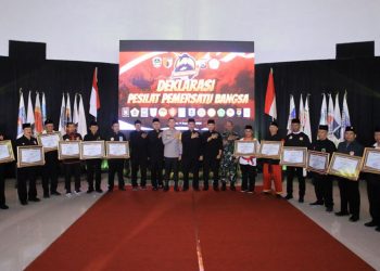 Deklarasi Pesilat Pemersatu Bangsa, Kapolres Madiun Tegaskan Komitmen Tolak Provokasi