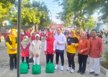 Warga Jiwan Antusias Ikuti Senam dan Jalan Sehat Peringatan Haornas 2025