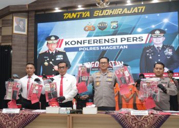 Polres Magetan Tangkap 11 Tersangka Narkoba Selama Operasi Tumpas Semeru 2025