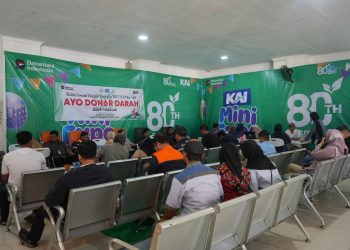 KAI Daop 7 Madiun Gelar Donor Darah Serentak Sambut HUT ke-80