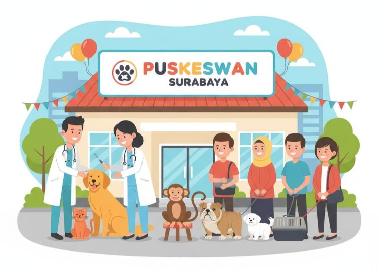 DKPP Surabaya Gelar Vaksinasi Rabies Gratis bagi Hewan Peliharaan