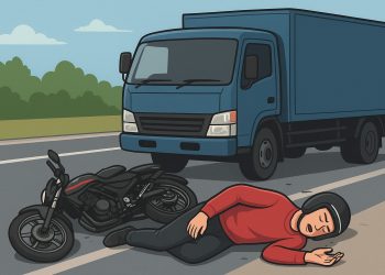 Pengendara Motor Tewas Tabrak Truk di Blitar