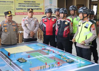 Polres Wonogiri Gelar Simulasi Pengamanan Mako di Polsek Baturetno