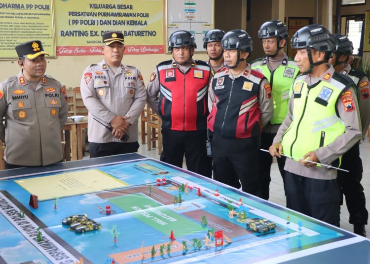 Polres Wonogiri Gelar Simulasi Pengamanan Mako di Polsek Baturetno
