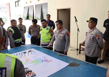 Polres Wonogiri Gelar Simulasi Pengamanan Mako di Paranggupito