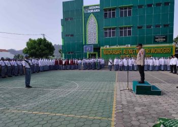 Polsek Selogiri Didik Generasi Muda Disiplin dan Peduli Kamtibmas