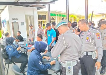 Kesehatan Personel Jadi Prioritas, Polres Madiun Kota Adakan Cek Rutin