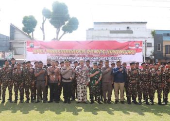 Ratusan Peserta Ikuti Apel PAM Swakarsa di Polres Wonosobo