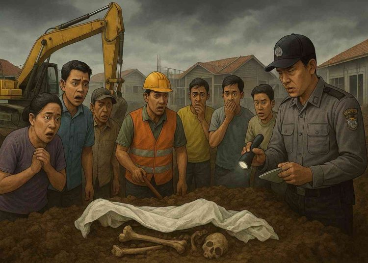 Proyek Perumahan Tangerang Digegerkan Penemuan Kain Kafan dan Tulang Manusia